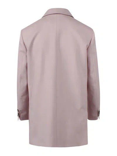 Max Mara Double-breasted Wool Blazer In Pink