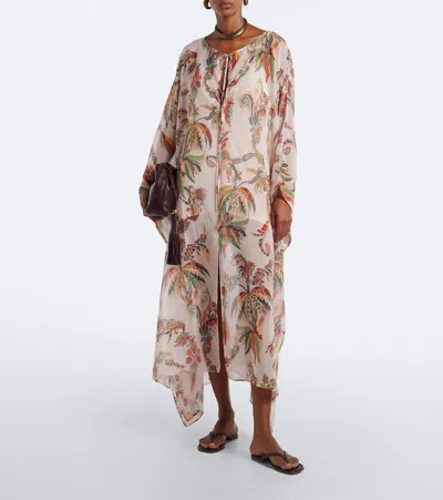 Etro Paisley Kaftan In Multi