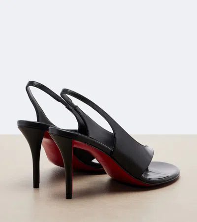Christian Louboutin Miss Z Infradita 80 Leather Sandals In Black