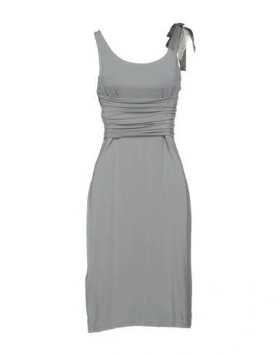 Shop Red Valentino Knee-length Dresses In Light Grey