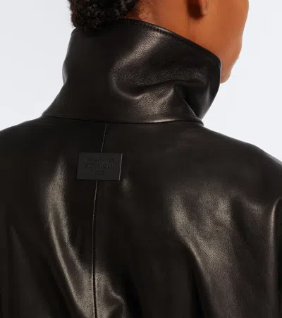 Acne Studios Leather Jacket In Black