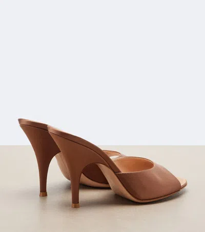 Gianvito Rossi Sofia Satin Mules In Multi