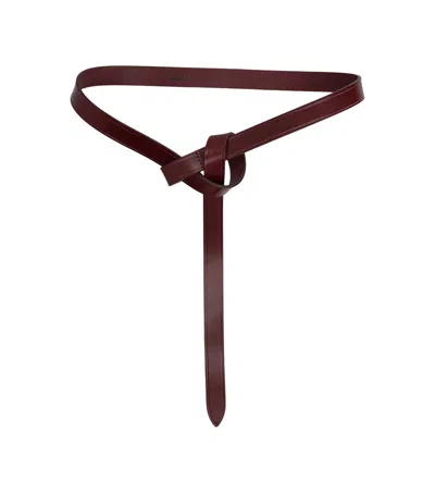 Isabel Marant Brown Solid Adjustable Belt In Brown