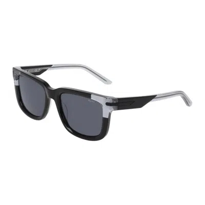 Nike Crescent Fall Rectangular Mini Sunglasses For Men In Blue