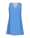 Pinko Short Dresses In Azure