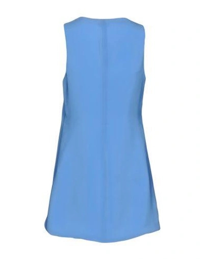 Shop Pinko Short Dresses In Azure