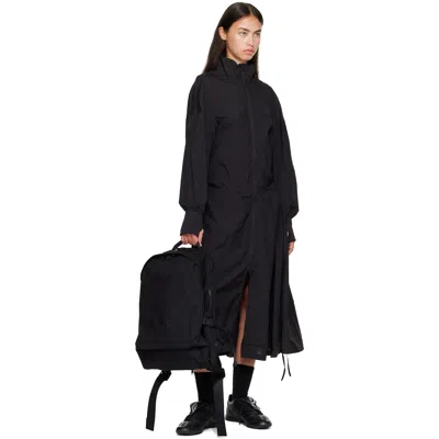 Y-3 Black Bonded-logo Backpack In Black