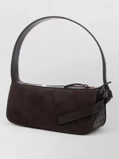 Bottega Veneta Rectangular Suede Clutch Bow Shoulder Strap