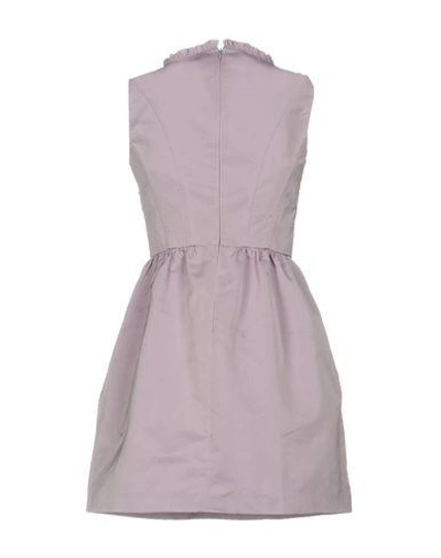 Shop Red Valentino Short Dresses In Lilac