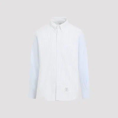 Thom Browne Striped Button Down Shirt Long Sleeves In Multi
