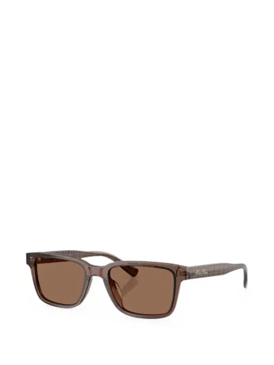 Brooks Brothers 53mm Rectangular Sunglasses In Brown