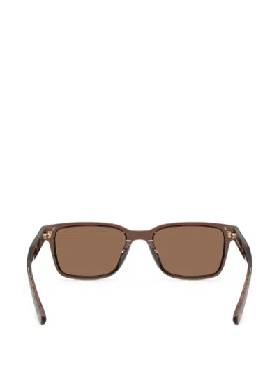 Brooks Brothers 53mm Rectangular Sunglasses In Brown