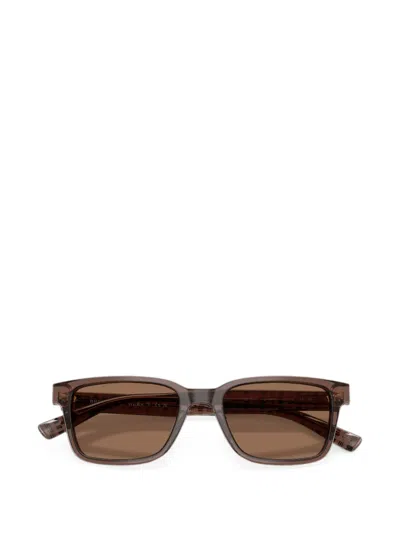 Brooks Brothers 53mm Rectangular Sunglasses In Brown