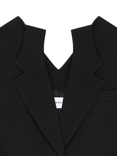 Givenchy Cut-out Notched-lapels Blazer In Black