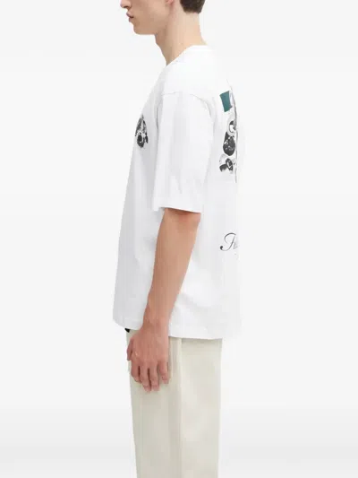 Filling Pieces Printed T-shirt In White