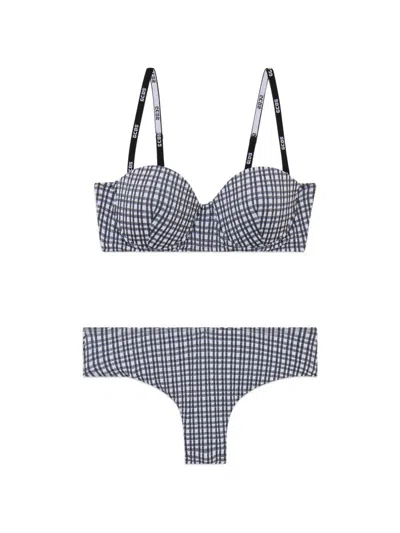 Gcds Gingham-pattern Bikini In Multi