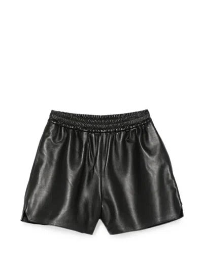 Arma Fyona Leather Shorts In Black