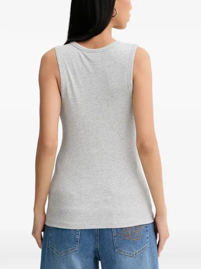 Munthe Button Tank Top In Gray