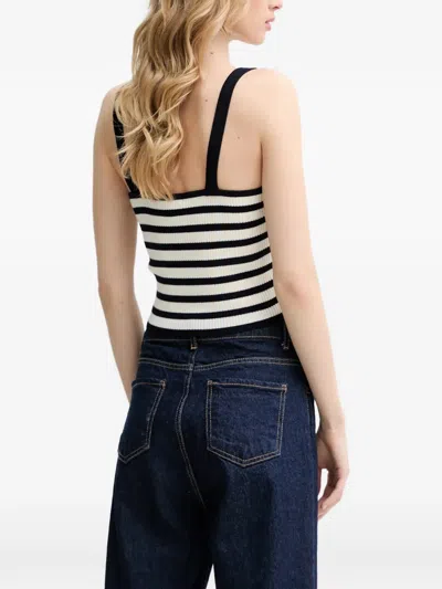 From Future Striped Top In Neutral