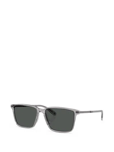 Brooks Brothers 57mm Rectangular Sunglasses In Gray