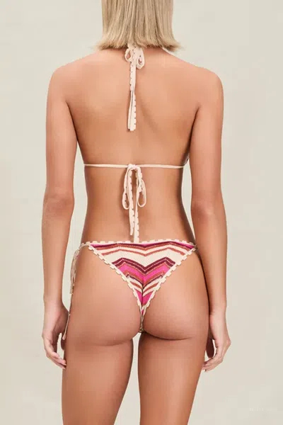 Devon Windsor Aida Bikini Top In Berry In Multi