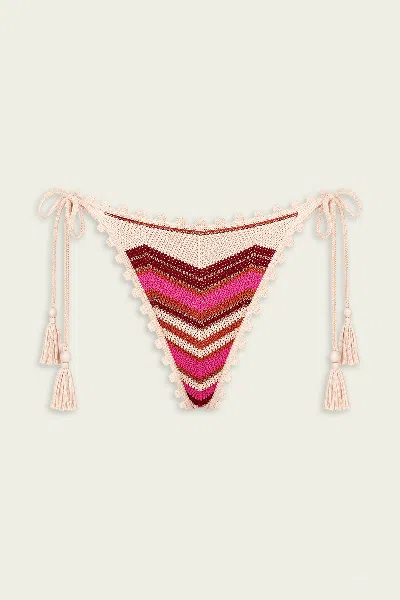 Devon Windsor Alma Bikini Bottom In Berry In Multi