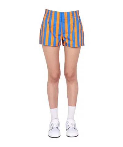Sunnei Mini Striped Pattern Shorts In Multi