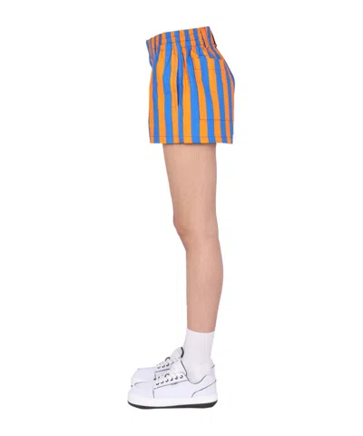 Sunnei Mini Striped Pattern Shorts In Multi