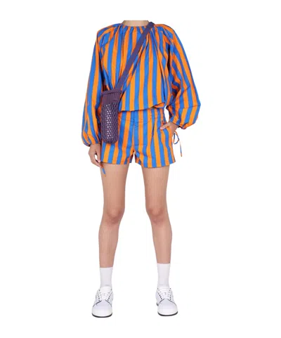Sunnei Mini Striped Pattern Shorts In Multi