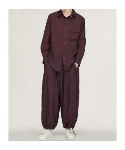 Y-3 Gradient 3-stripes Nylon Overshirt In Red