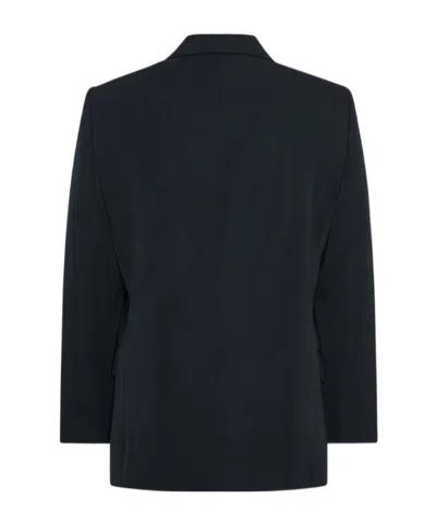 The Row Eudora Wool Blazer In Blue