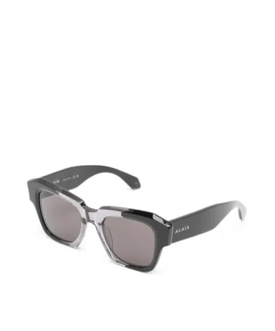 Alaïa Square-frame Sunglasses In Black