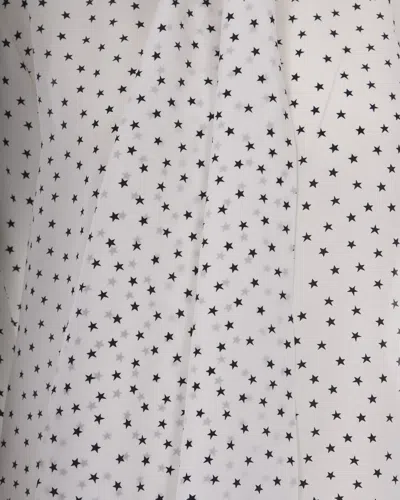 P.a.r.o.s.h Star-print Pussy-bow Blouse In White