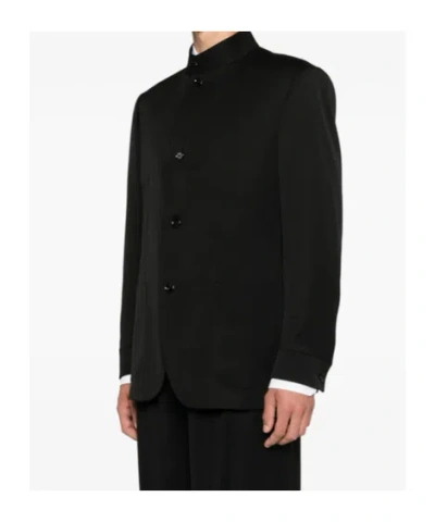 Lardini Button-fastening Blazer In Black