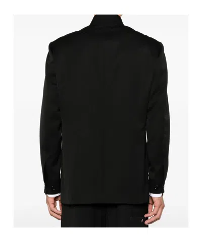 Lardini Button-fastening Blazer In Black