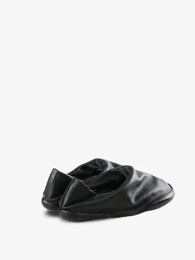 Camperlab Leather Flats In Black