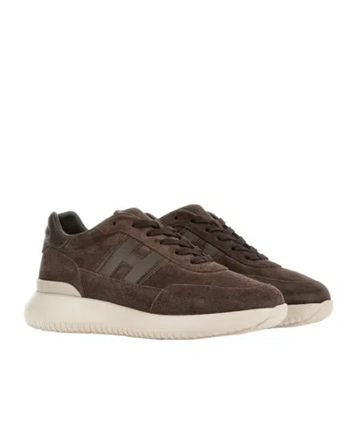 Hogan Interactive³ Sneakers In Brown