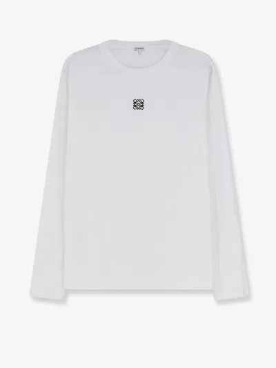 Loewe Oversized Long Sleeve T-shirt In White