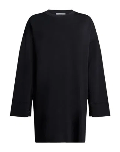 Max Mara Solid Knit T-shirt Dress In Black