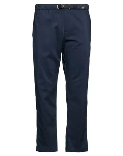 White Sand Belted Pants In Blue