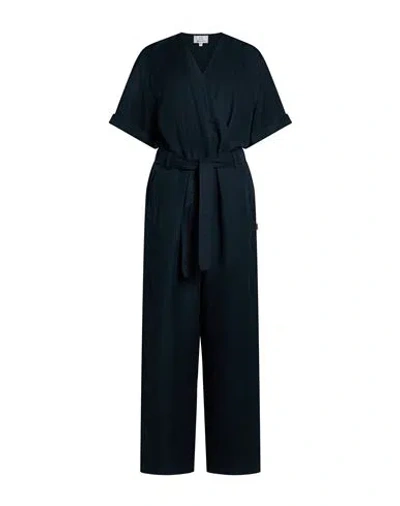 Woolrich Popeline Jumpsuit In Blue