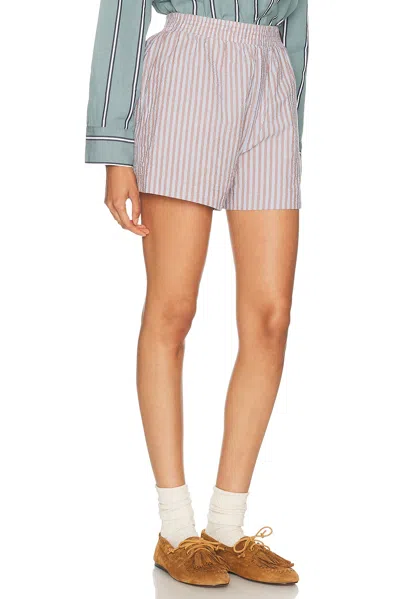 Varley Elastic Waist Pull-on Shorts In Gray