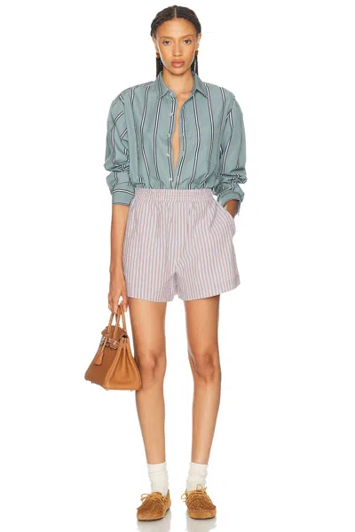 Varley Elastic Waist Pull-on Shorts In Gray