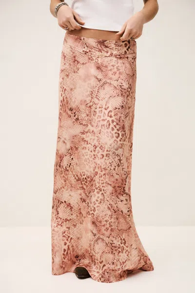 Ba&sh Ciria Python Print Maxi Skirt In Multi