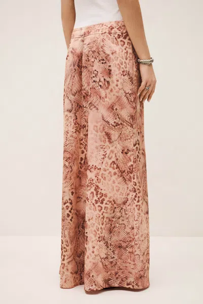 Ba&sh Ciria Python Print Maxi Skirt In Multi