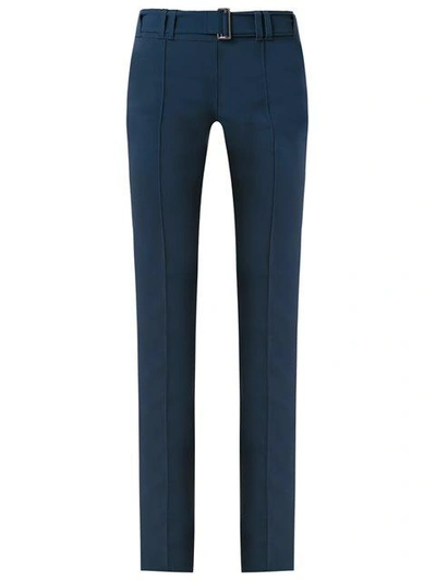 Shop Gloria Coelho Flared Trousers In Blue