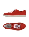 Tod's Sneakers In Brick Red
