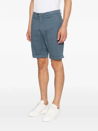 Corneliani Buttoned Shorts In Blue