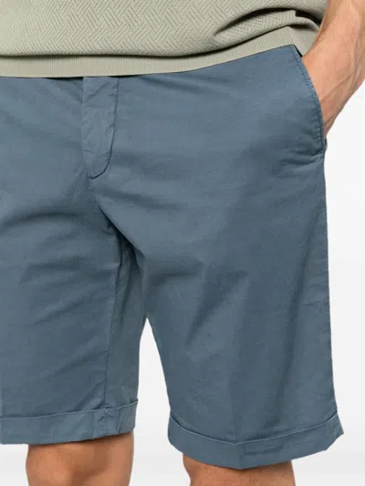 Corneliani Buttoned Shorts In Blue