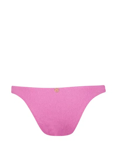 Vix Firenze Basic Textured Bikini Bottoms In Pink